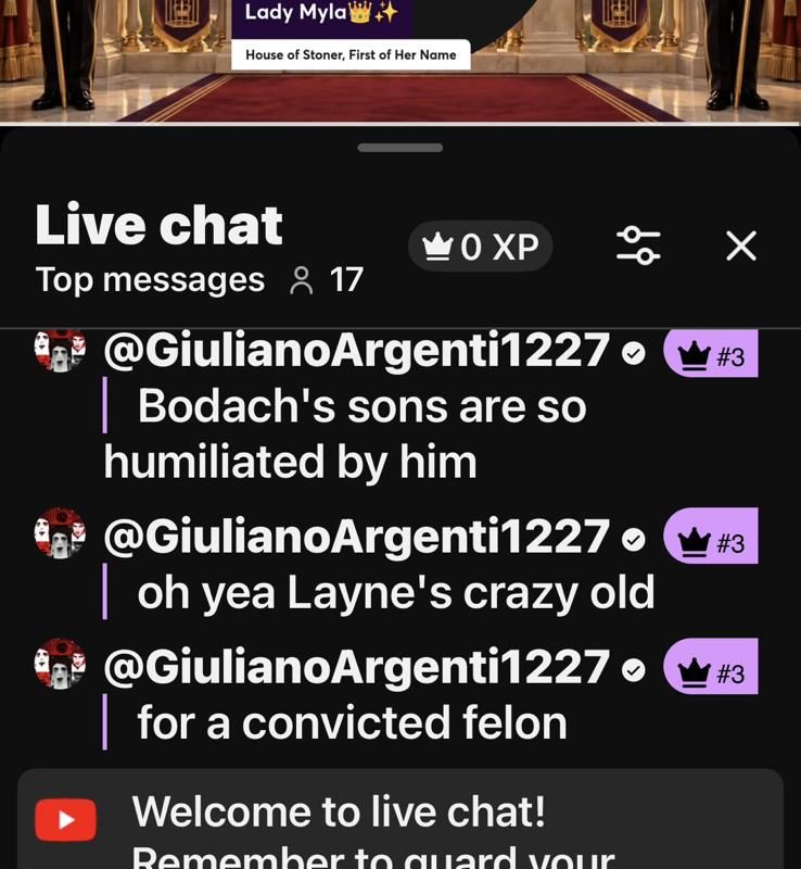 Drags Bodach’s Sons Into Myla’s Live Chat, image 1