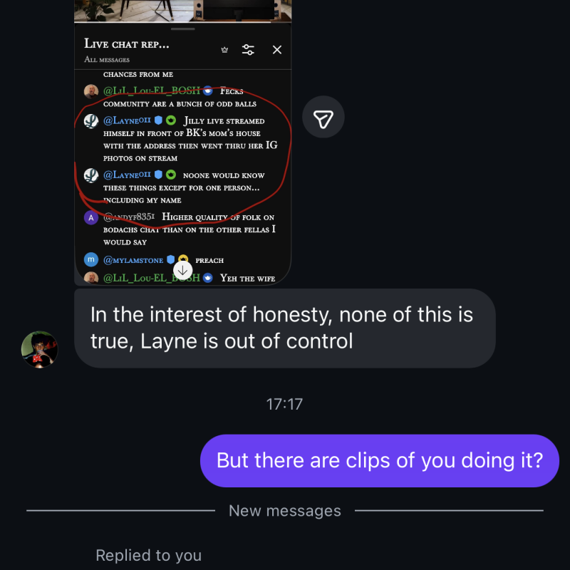 Denies Doxxing and Threats, image 2