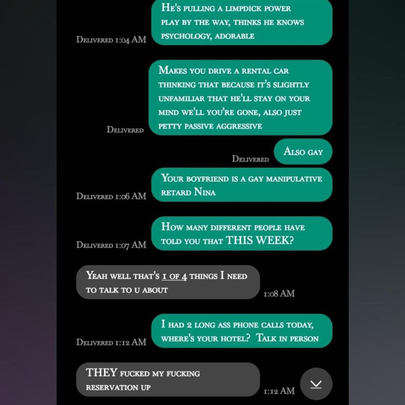 Giuliano Argenti's fake conversation with Nina Drama